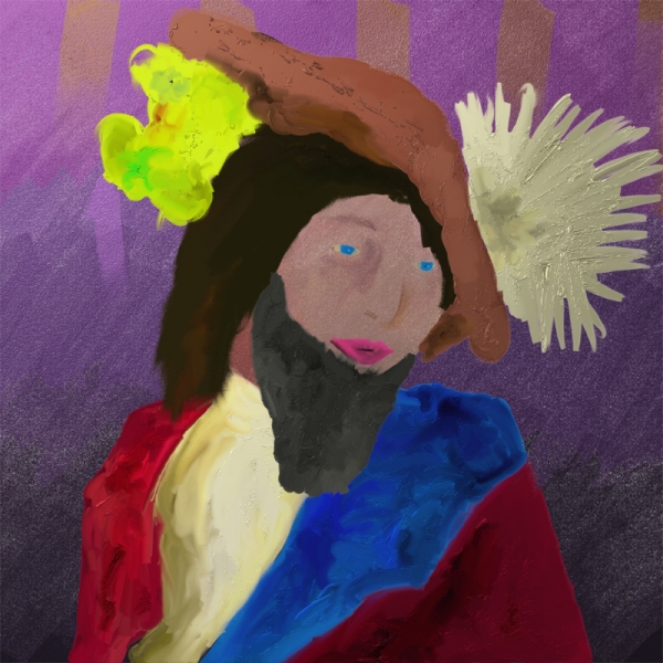 Creation of Françoise, the bearded lady: Step 8